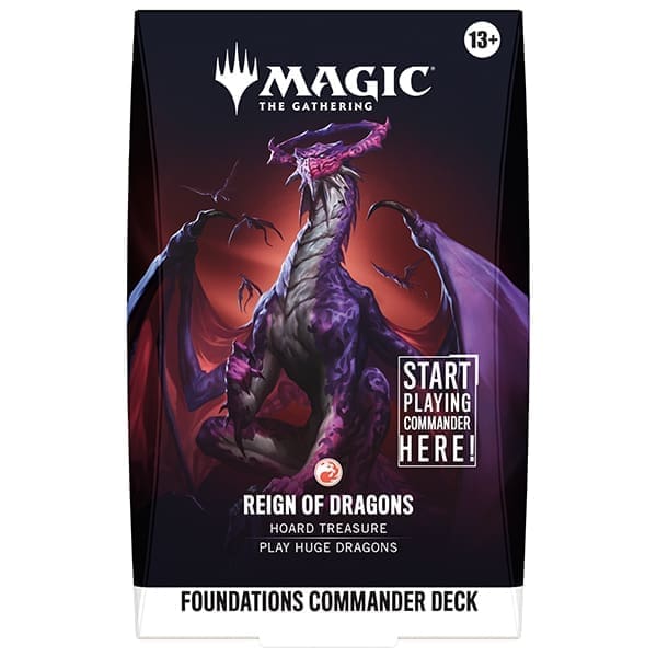 Magic The Gathering Reality Fracture Foundations Starter Commander Deck Reign Of Dragons